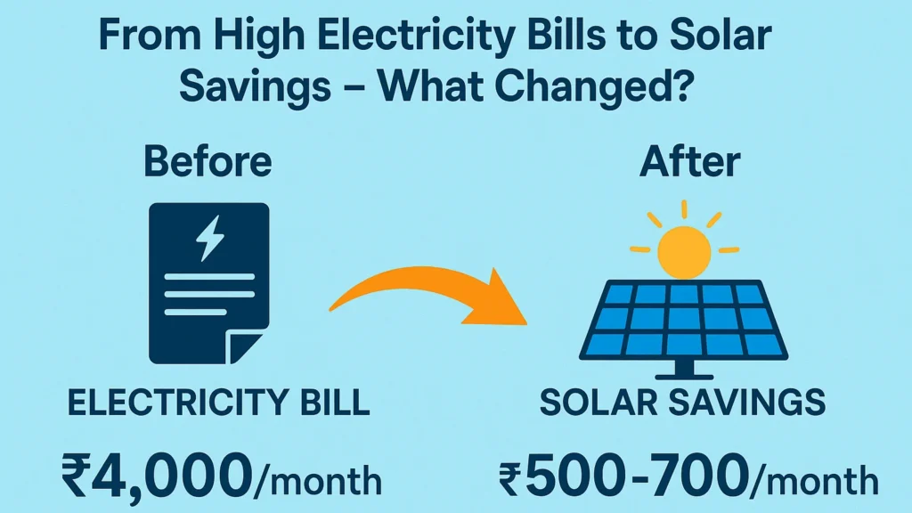 electricity bills to solar savings